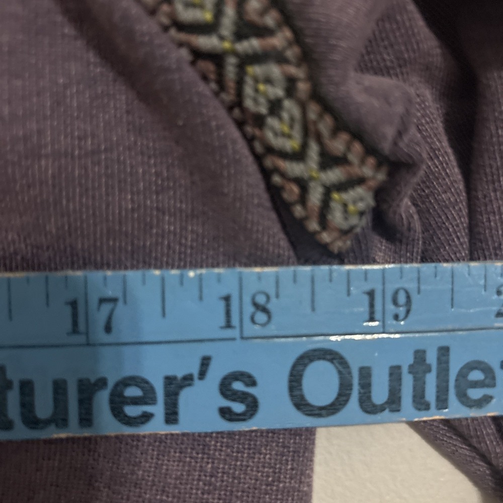 ECOTE | URBAN OUTFITTERS | Distress Washed Embroidered Studded Boho Sweatshirt S - Picture 6 of 8
